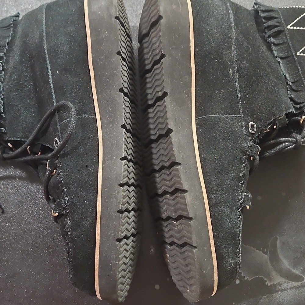 Jack Rogers Women's 9.5M Vera Suede Lace Up Fur Lined Waterproof Moc Boots - Picture 5 of 10